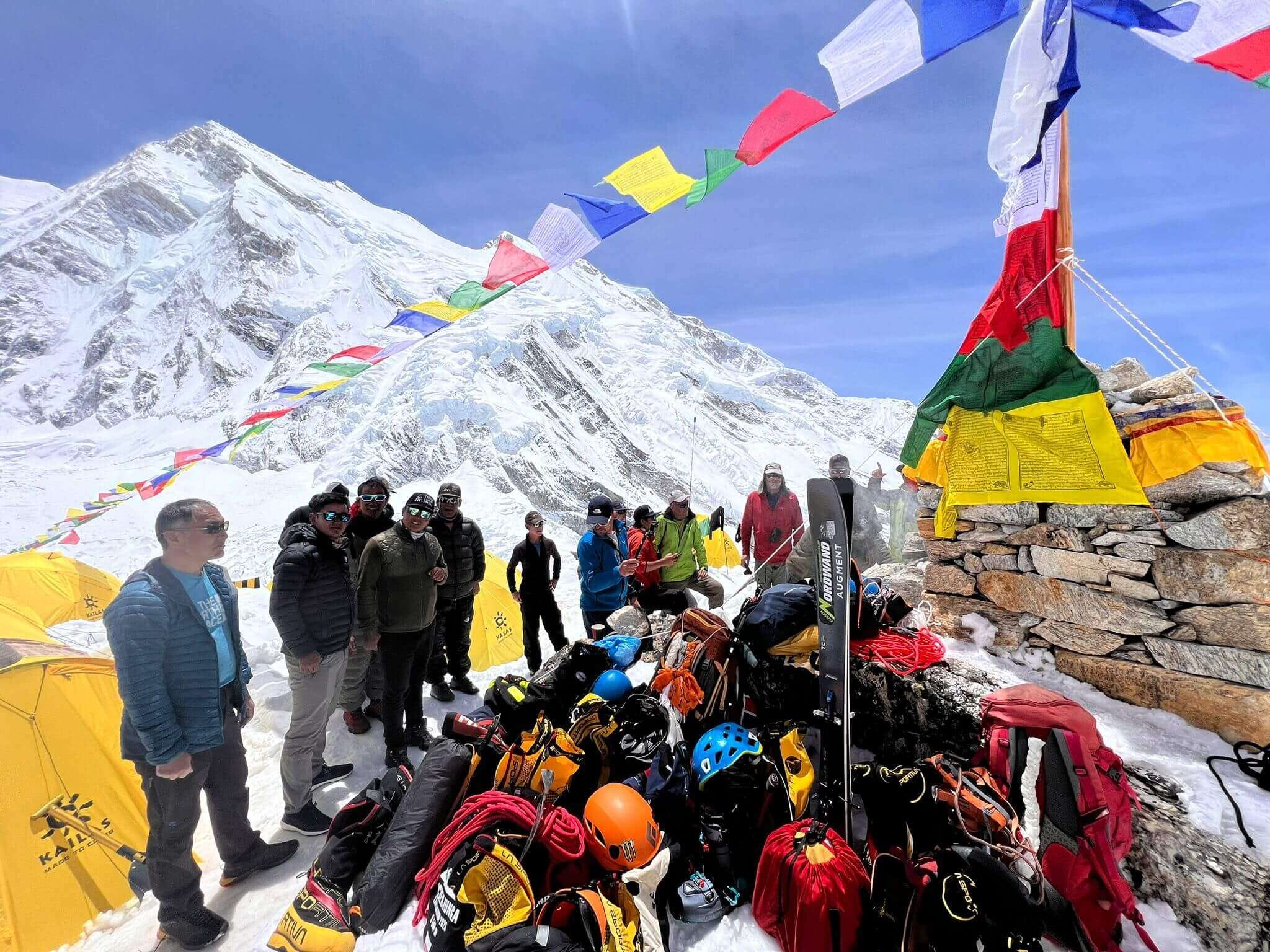 P314-024-Holding-our-Puja-ceremony-including-blessing-our-climbing-kit
