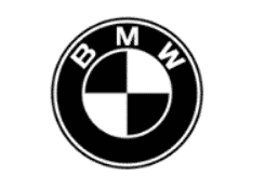 black and white bmw logo