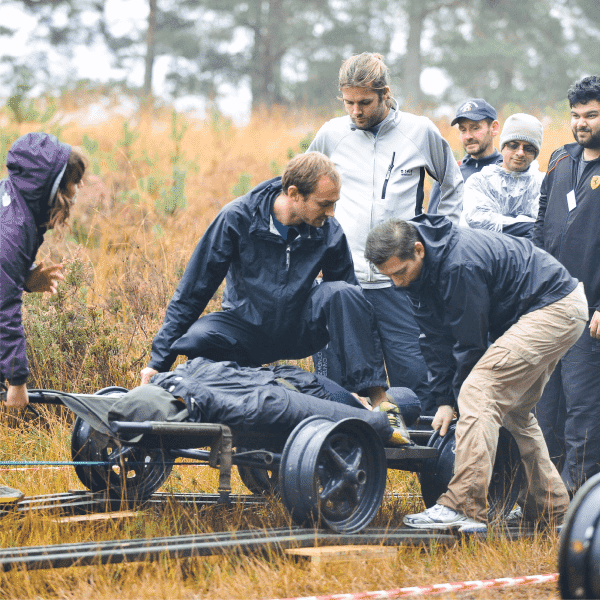outdoor leadership development exercise