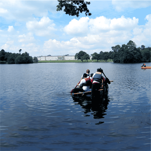 outdoor leadership programme exercise - raft making