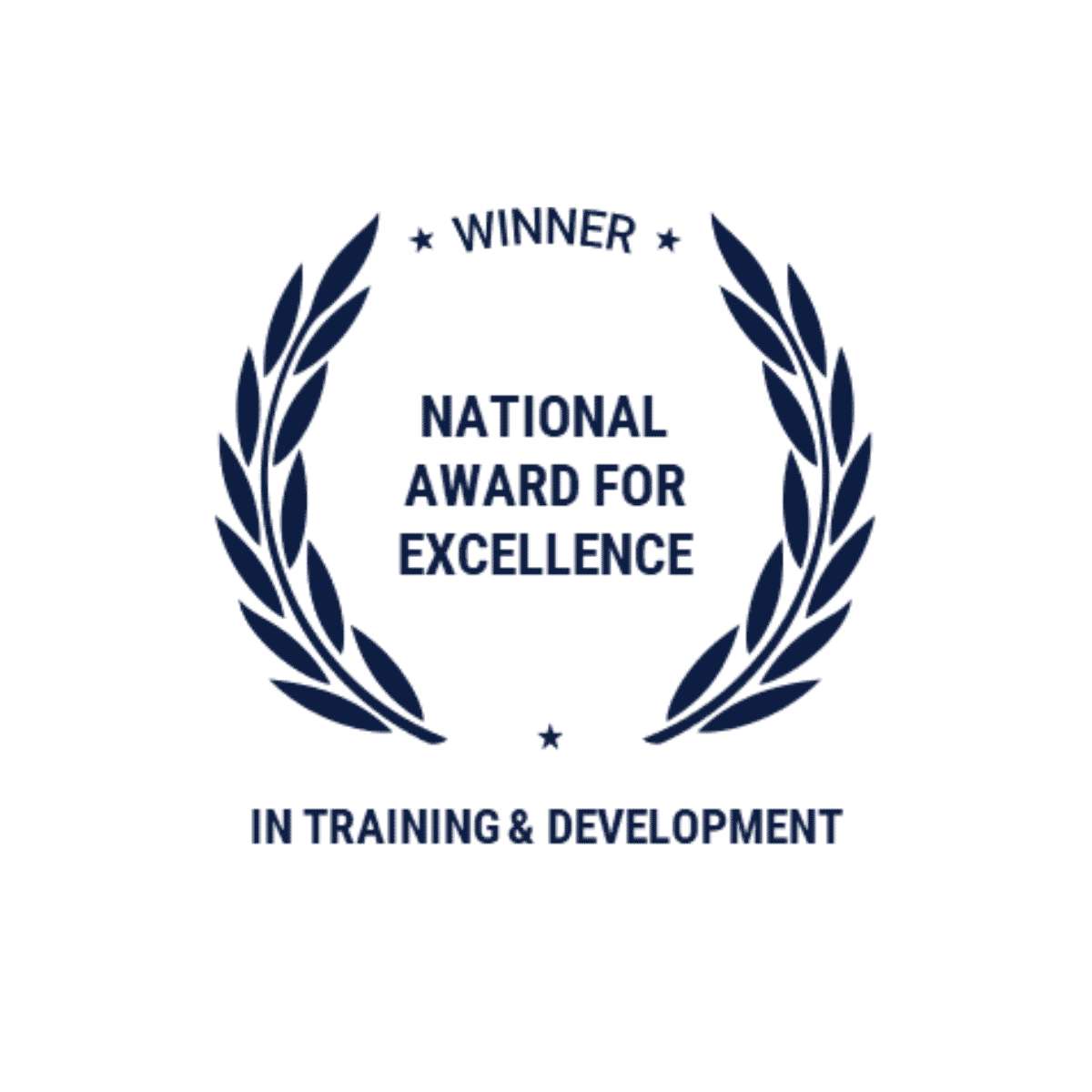 winner national award for excellence in training and development